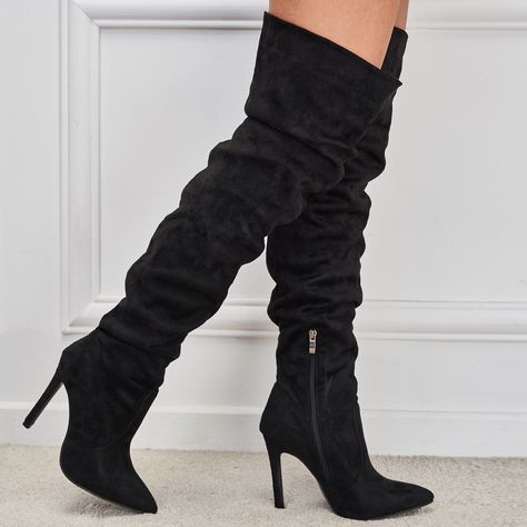 Chinese Shoes, Elastic Boots, Popular Boots, Zippers Fashion, Super High Heels, Women Shoes Online, Long Boots, High Heels Stilettos, Thigh High Boots