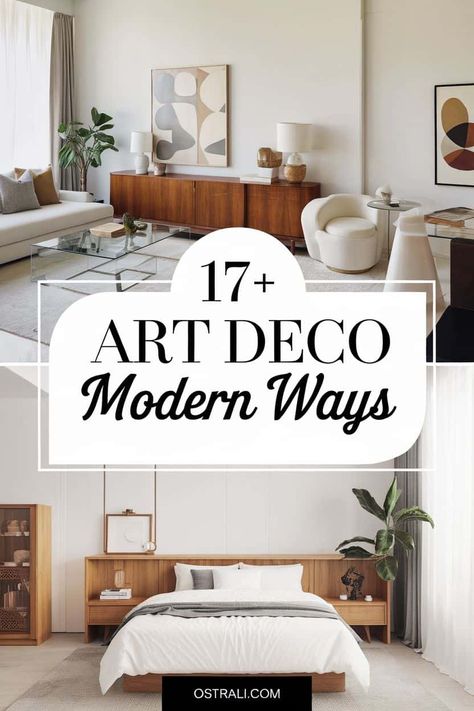 Art deco style is a classic and elegant look that can be incorporated into any living space. Incorporate geometric patterns and vintage style elements to create a glamorous and sophisticated atmosphere. Add a touch of modern design with sleek lines and clean silhouettes. https://fabricerie.com/art-deco-modern 1930s Modern House Interior, Art Deco Office Design, Art Deco Interior Design Modern, Contemporary Art Deco Interior, Modern Art Deco Interior, Modern Design Interior, Art Deco Bedroom Furniture, Neo Art Deco, Art Deco Style Interior