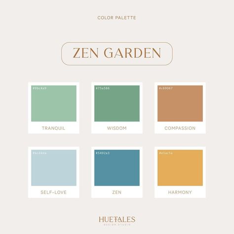 Color Palette - Zen Garden . . . . . . #colorpalette #color #art #blue #design #graphicdesign #colorinspiration #illustration… | Instagram Japanese Garden Color Palette, Meditation Color Palette, Studio Color Palette, Zen Color Palette, Instagram Visual, Zen Colors, Studio Color, Visual Identity Design, Graphic Design Studios