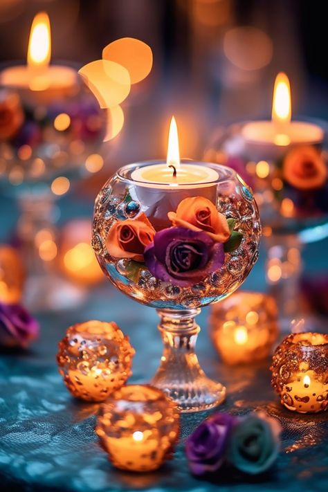 wine glass candle holder tealight Happy Diwali Hd Wallpaper, Candle Pics, Candle Light Photography, Diwali Poster, Very Beautiful Flowers, Galaxies Wallpaper, Candles Photography, Lovely Flowers Wallpaper, Android Wallpaper Flowers