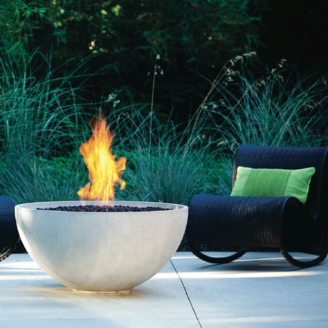 Solus Hemi Fire Bowl | Wicker Blog | Wicker Paradise Fire Pit Outdoor, Clean Fireplace, Infinity Pools, Outdoor Gas Fireplace, Round Fire Pit, Gas Fire Pit, Gas Fire, Fire Bowls, Fall Outdoor