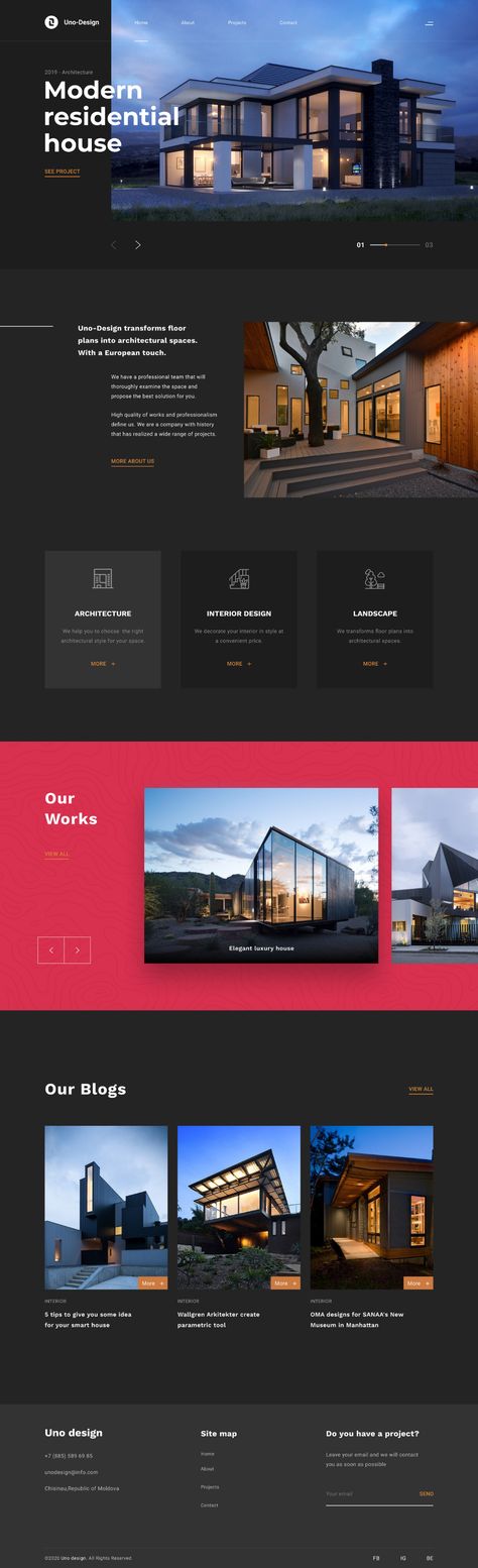 Modern Residential House, Travel Website Design, Real Estate Website Design, Website Design Inspiration Layout, Modern Website Design, Ui Design Website, Business Website Design, Creative Web Design, Homepage Design