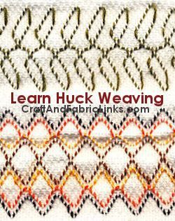 Learn huck weaving at CraftAndFabricLinks.com. Sweedish Weave Patterns, Swedish Weave Patterns Free, Swedish Huck Embroidery, Huck Embroidery Patterns, Huck Embroidery Patterns Free, Swedish Weaving On Monks Cloth, Swedish Weaving Patterns Free, Pibiones Weaving, Free Swedish Weaving Patterns