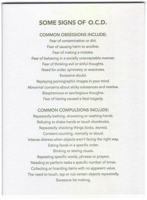 Signs Of Ocd, Apartment Refresh, Mental Health Counseling, Mental Disorders, Personality Disorder, Mental And Emotional Health, The C, Social Work, Mental Health Awareness