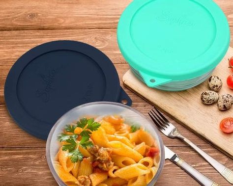 The 5 Best Alternatives To Pyrex Lids Alternative Fashion Punk, Pyrex Containers, Pyrex Storage, Pyrex Lids, Glass Storage Containers, Pyrex Bowls, Silicone Lid, Get Even, Cooking Equipment