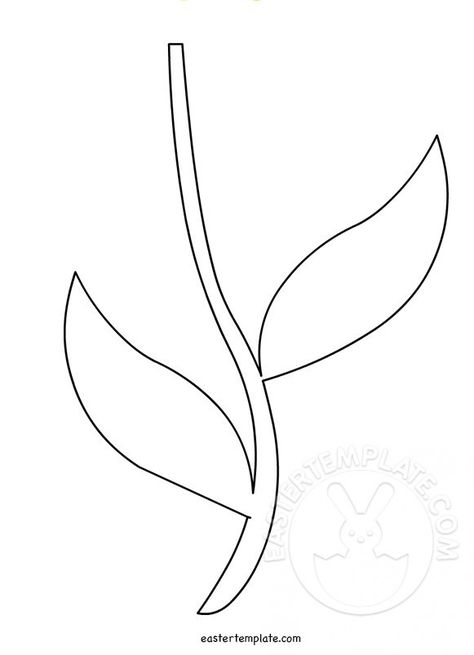 Stem Template, Flower Stem Drawing, Flower Patterns Template, Flower Stem Template, Spring Flower Template Free Printables, Spring Templates, Trace Flowers Free Printable, Spring Templates Free Printable, Flower Stem Template Free Printable