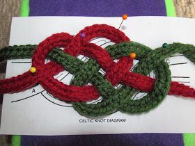 Celtic Knot Crochet: Celtic Knot Belt and Bracelet Tips and Photos Crochet Celtic Knot, Celtic Knots Diy, Crochet Celtic, Celtic Knot Crochet, Celtic Knot Tutorial, Knot Belt, Celtic Braid, Celtic Knot Bracelet, Celtic Love Knot