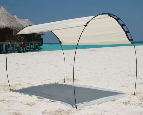 Related image Beach Canopy Ideas, Beach Shade Ideas, Beach Shade Canopy, Solar Tent, Ombra Pergola, Beach Tents, Beach Canopy, Shade Tent, Beach Shade