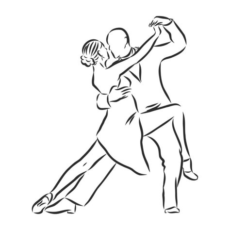 latin american dancing vector sketch Salsa Dance Drawing, Tango Reference, People Dancing Drawing, Dancing Icon, Dancing Sketch, Dance Drawing, Dancer Tattoo, Danza Latina, Dancing Drawing