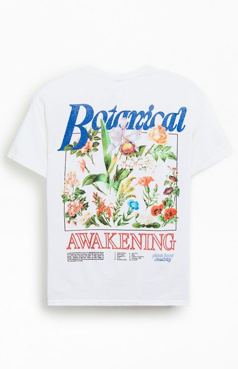 Botanical Awakening T-Shirt Men’s Graphic Tees, Minimal Shirt Design, Slim Fit Cargo Pants, Pacsun Mens, Guy Stuff, Retro Graphic Tees, Color Shirt, Kids Swimwear, Slim Fit Pants