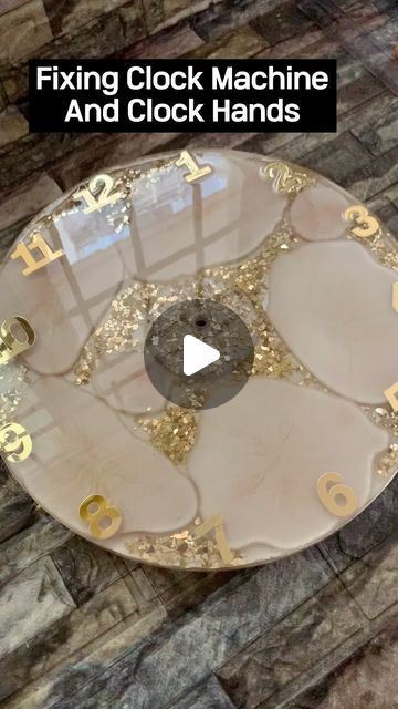 Resin Clock Tutorial, Resin Clock Ideas, Clock Resin, Resin Clock, Mini Tutorial, Resin Supplies, Clock Hands, April 21, Resin Art