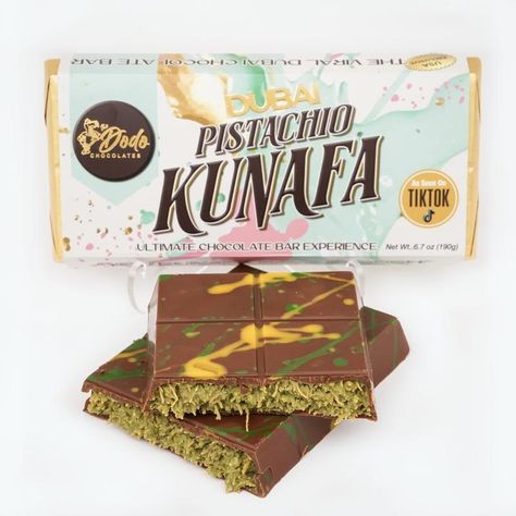 Viral Dubai Pistachio Kunafa Ultimate Chocolate Bar Experience Dubai Chocolate Bar, Pistachio Kunafa, Kunafa Chocolate, Dubai Chocolate, Packing A Cooler, Tiktok Shop, Chocolate Filling, Christmas Wishlist, Chocolate Bar