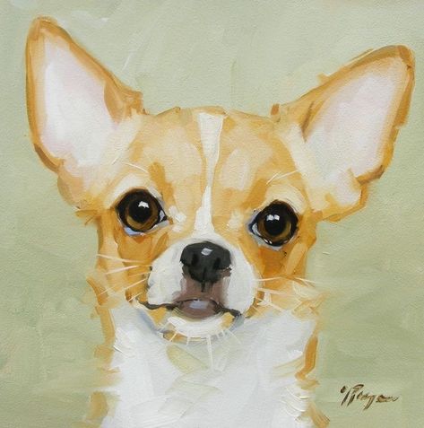 Chihuahua Drawing, Dogs Painting, Dog Portraits Painting, Chihuahua Art, 강아지 그림, Oil Painting Portrait, Chihuahua Dog, Painting Portrait, Chihuahua Dogs