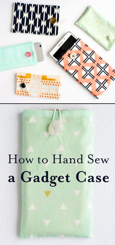 Phone Case Sewing Pattern, Phone Case Sewing, Modern Sewing Machines, Sewing Gadgets, Sewing Machines Best, Arm Sling, Hand Sewing Projects, Gadget Case, Machines Fabric