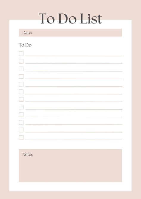 Beige Minimalist Modern To Do List Planner - Templates by Canva Aesthetic Todo List Template, Today To Do List, Goodnotes To Do List Template, To Do List Wallpaper Iphone, Ipad Goodnotes Template Free, To Do List Template Aesthetic Printable, Pink To Do List Template, Goodnotes Template Free To Do List, Daily Planner Template Aesthetic