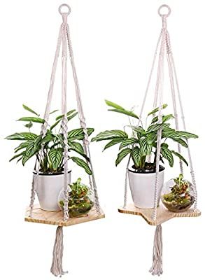 Macrame Plant Shelf, Shelf Hanger, Macrame Shelf, Vertical Wall Planters, Macrame Hanging Planter, Shelf Hanging, Hanging Planters Indoor, Hanging Plant Holder, Support Plante