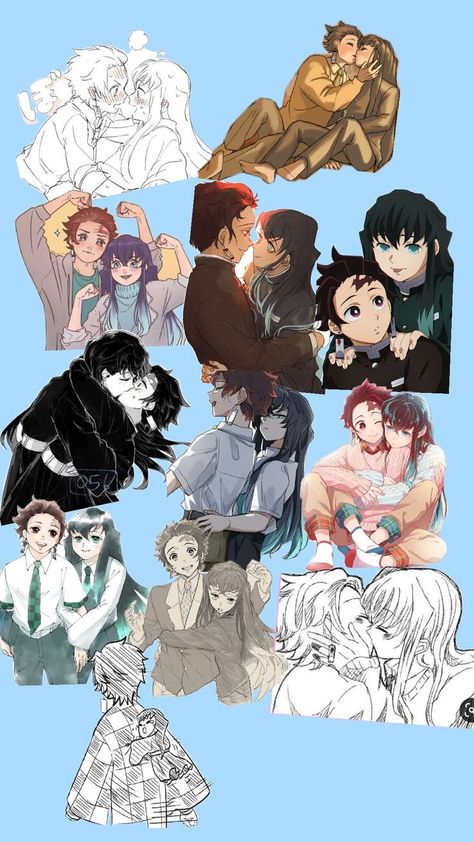 Muichiro And Tanjiro Manga, Tanjiro X Muichirou, Muichiro X Tanjiro, Angeles, Collage, Bedroom, Anime, Quick Saves