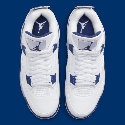 Air Jordan 4s Midnight Navy, Air Jordan 4 Midnight Navy, Jordan 4 Midnight Navy, Jordan 4 White, Jordan 4’s, Nike Air Jordan 4 Retro, Nike Air Jordan 4, Nike Shoes (men), Jordan Sneaker