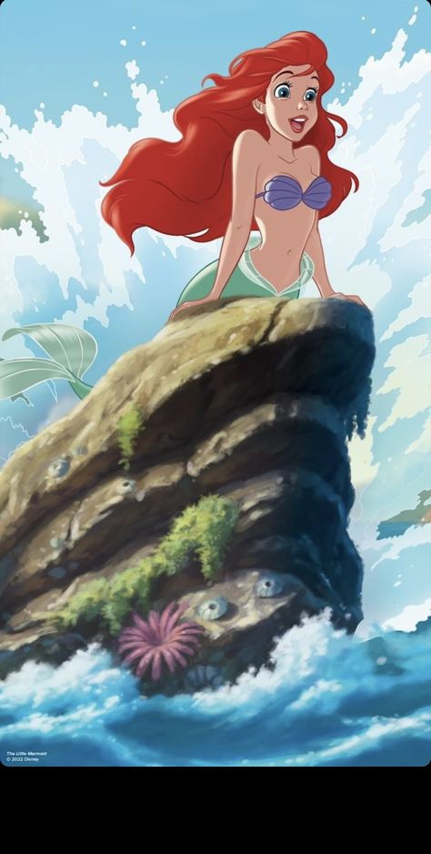 The Little Mermaid Poster, Ariel Wallpaper, Little Mermaid Wallpaper, Mermaid Wallpaper, Little Mermaid Characters, Mermaid Movies, Underwater Scenes, Mermaid Poster, Ariel Little Mermaid