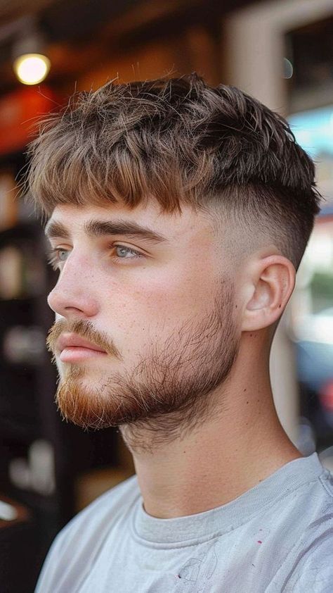 #haircut #hair #hairstyle #haircolor #hairstyles #barber #barbershop #hairstylist #barberlife #fade #balayage #hairdresser #barbershopconnect #style #fashion #beauty #barbers #hairgoals #barberlove #wahl #hairsalon #beard #menshair #salon #blonde #barbering #longhair #instahair #makeup #haircare French Chop Hair Men, Long French Crop Haircut, Textured French Crop Hair Men, French Crop Mid Fade, Drop Fade Haircut Men, Messy French Crop, Wavy Hair Short Haircut, French Crop Hairstyle, Textured Crop Haircut