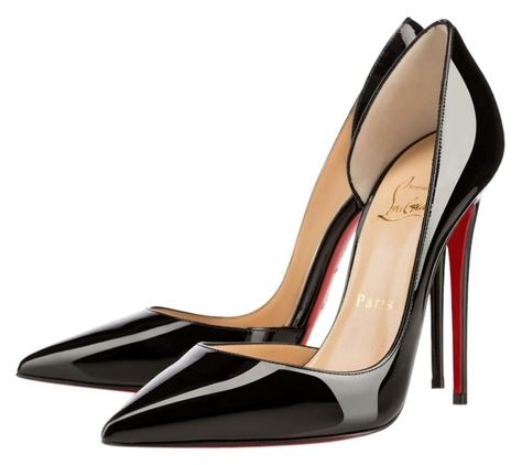 Loubiton Heels, Christian Louboutin Shoes Pumps, Louboutin High Heels, Christian Louboutin Iriza, Christian Louboutin Boots, Expensive Shoes, Shoes Heels Classy, Black Patent Leather Pumps, Louboutin Heels