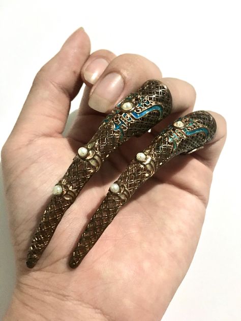 Nail Guards, Chinese Dynasty, Qing Dynasty, Ancient Chinese, Cute Jewelry, Nails