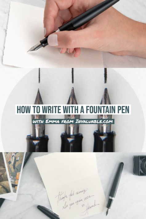 Pens For Bullet Journaling, Fountain Pens Writing, Best Fountain Pen, A Calligraphy, Calligraphy Pen, Dot Grid Journal, Ipad Lettering, Great Hobbies, Best Pens