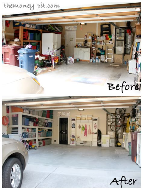 Organized Garage, Garage Storage Inspiration, Storage Hacks Diy, Garage Organization Tips, Garage Floor Paint, Garage Organization Diy, Garage Storage Systems, Garage Remodel, Ikea Shelves