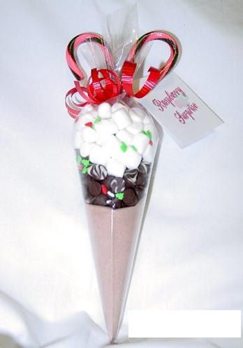 Cocoa Cones, Christmas Sweet Cones, Jar Soup, Candy Cane Poem, Snowman Soup, 12 Days Of Xmas, Mix Chocolate, Sweet Cones, Last Minute Christmas Gifts