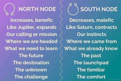 North Node & South Node South Node, North Node, Astrology Meaning, Astrology Planets, Birth Chart Astrology, Learn Astrology, Astrology And Horoscopes, Tarot Astrology, Astrology Numerology