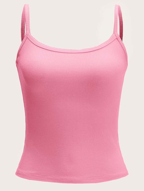 Pink Cami Outfit, Light Pink Clothes, Pink Tank Top Outfit, Cute Pink Tops, Pink Cami Top, Cami Outfit, Light Pink Tops, Singlet Tops, Women Tank Tops