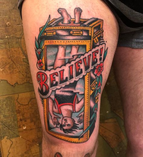 Fun Houdini on Gav, thanks mate. Best Tattoo Designs For Men, Carnival Tattoo, Circus Tattoo, Lucky Tattoo, Tattoo Quotes For Men, Minimal Tattoos, Family Tattoo Designs, Traditional Tattoo Sleeve, Cool Arm Tattoos