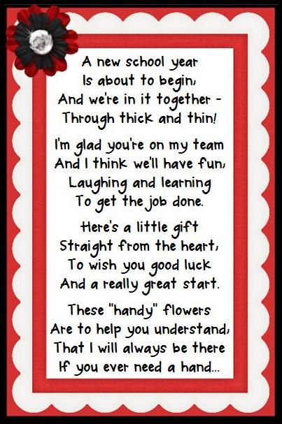 Could be for a teacher friend, new teacher, or reworked slightly to be given to your child's new teacher at open house. Sunshine Committee, Teacher Morale, Teacher Motivation, Morale Boosters, Staff Morale, Teachers Lounge, School Culture, School Opening, Welcome Back To School