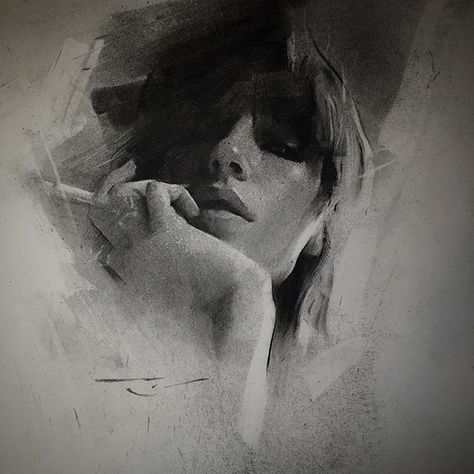 Expressive Charcoal Portrait Drawings by Casey Baugh Casey Baugh, Charcoal Portrait, Harley Quinn Drawing, Portrait Drawings, Art Charcoal, Charcoal Portraits, Minimalist Drawing, Charcoal Sketch, Charcoal Art