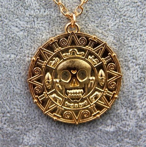 Aztec Coin, Fandom Jewelry, Pirates Life, Pirate Art, Fancy Necklace, Captain Jack Sparrow, Pirate Life, Captain Jack, Jack Sparrow