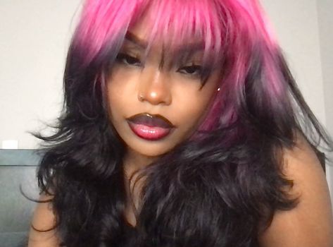 teja ♡ on Twitter: "best wig i did this year… " Pink And Black Hair, Catty Noir, Dyed Hair Inspiration, Hair Idea, Boarding School, Hair Reference, Hair Inspiration Color, Hair Inspo Color, Dream Hair