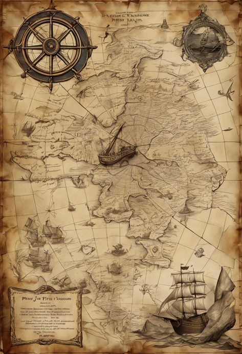 Cartographic Buccaneer's Quest Check more at https://paintlyx.com/cartographic-buccaneers-quest/ Old Nautical Map, Treasure Map Aesthetic, Pirate Map Aesthetic, Old Map Aesthetic, Old Pirate Map, Pirates Poster, Pirates Map, Pirates Design, Maps Wallpaper