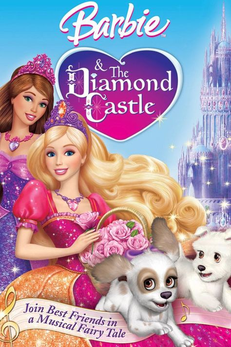 Barbie And The Diamond Castle, Barbie Dvd, Barbie Castle, Barbie Poster, Castle Movie, Castle Pictures, Barbie Images, Childhood Movies, Kids' Movies