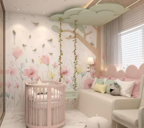 Pink Baby Room, Modern Baby Room, Girly Nursery, Baby Room Themes, Baby Boy Room Decor, Girl Room Decor