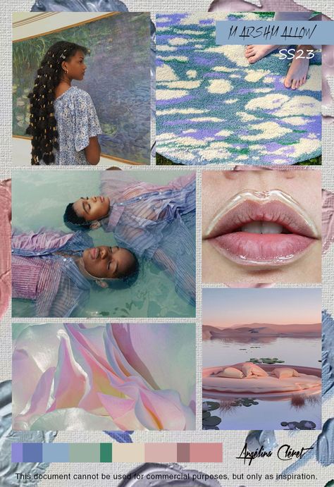 MARSHMALLOW | Spring Summer 2023 - Fashion & Trend Colors by Angélina Cléret - This document cannot be used for commercial purposes, but only as inspiration. #trendforecasting #angelinacleret #2023 #springsummer #ss23 #fashioninspiration #xuebingdu #taramilktea #beautybetty #lilypad #ninaricci #spring #sweetcolors #colorboard Spring Summer 2023 Mood Board, 2023 Trend Prediction, Fashion Trend Predictions 2023, Spring 23 Trends, Fashion Trend Board 2023, Trend Predictions 2023, Fashion Trend Ss23, Ss23 Colour Trends, Spring Summer 23 Trends