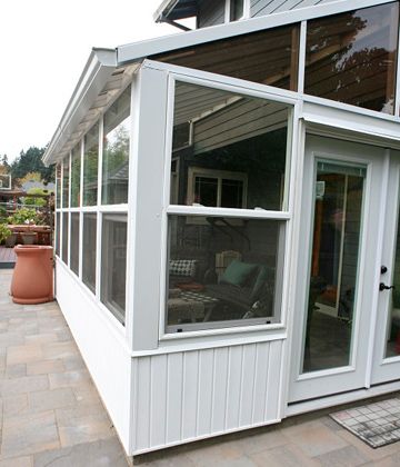 Diy Sunroom Addition, Diy Sunroom On A Budget, Narrow Sunroom, Diy Sunroom, Diy Conservatory, Sunroom Kits, Sunroom Windows, Charleston House, Skillion Roof