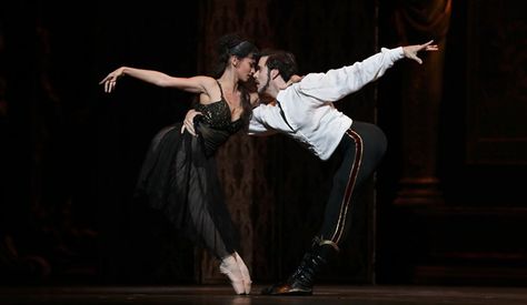 Karina Gonzalez as Baroness Mary Vetsera and Connor Walsh as Prince Rudolf in Sir Kenneth MacMillan's Mayerling. Mayerling Ballet, Dark Academia Gown, Connor Walsh, Judas Tree, Famous Ballets, Houston Ballet, Svetlana Zakharova, Robert Frank, Classical Ballet