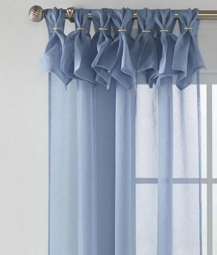 Caroline Sheer Loop-Top Curtains - Pair Diy Window Shutters, Camper Curtains, Front Room Decor, Sew Curtains, Muebles Shabby Chic, Balloon Valance, Unique Curtains, Bedroom Colour Palette, Vermont Country Store