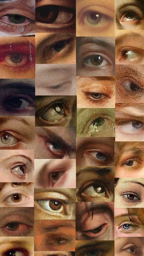 Gothic Painting Ideas, Eyes Collage, Football Anime, Paint Eyes, Expressions Photography, Perspective Drawing Lessons, Collage Painting, Art Painting Tools, Rennaissance Art