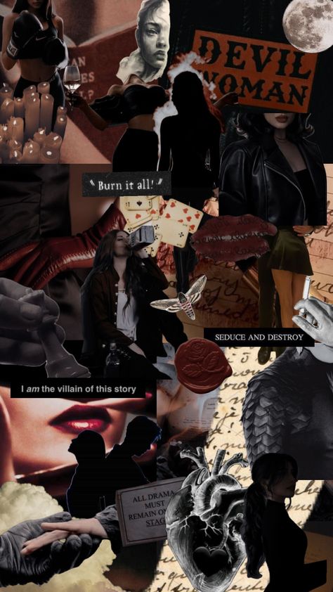 villian era. 🖤🎬🗝️🌪️ #fyp #vibes #nature #vintageaesthtic #villainarc #villian Era Wallpaper, Apocalypse Character, Villain Era, Female Villains, Personal Motivation, The Villain, A Woman, Collage, Nature