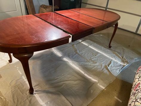 Queen Ann Furniture Makeover, Queen Anne Table Makeover, Queen Anne Dining Table Makeover, Cherry Table Makeover, Queen Anne Furniture Makeover, Queen Anne Dining Table, Dining Table Redo, Queen Anne Furniture, Farm Dining Table