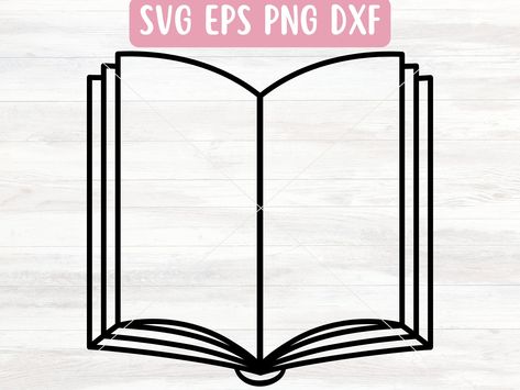 Open Book SVG File for Cricut, Book Bag SVG Vector, Librarian Svg for Tote Bag, Book Nerd Svg Digital Download, Book Lover Svg, Bookish Svg by AppleGroveDesigns on Etsy Open Book Svg, Bookish Svg, Reading Svg, Wedding Monograms, Book Svg, Book Outline, Mugs Stickers, Open Book, Digital Nature