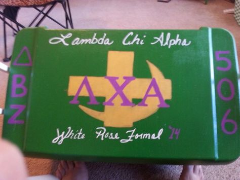 Fraternity cooler! #lambdachialpha #chop #formal #fraternity Lambda Chi Alpha Cooler, Nola Cooler, Fraternity Cooler, Formal Cooler Ideas, Formal Cooler, Fraternity Coolers, Lambda Chi Alpha, Cooler Ideas, Frat Coolers