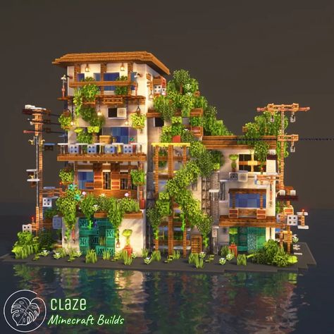 Savannah Village Minecraft, Store Minecraft Ideas, Solar Punk Minecraft, Minecraft Build Themes, Minecraft Christmas Building Ideas, Minecraft Restaurant Ideas, Solarpunk Minecraft, Minecraft Solarpunk, Minecraft Building Inspiration