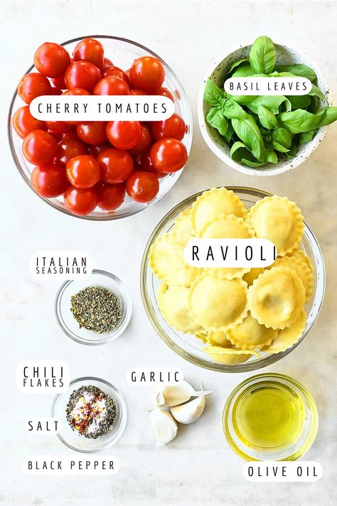 Basil Tomato Ravioli Tomato Ravioli, Ravioli Recipe Homemade, Pku Recipes, Ravioli Sauce, Zucchini Ravioli, Tomato Mozzarella Basil, Cherry Tomato Sauce, Tomato Basil Sauce, Homemade Ravioli